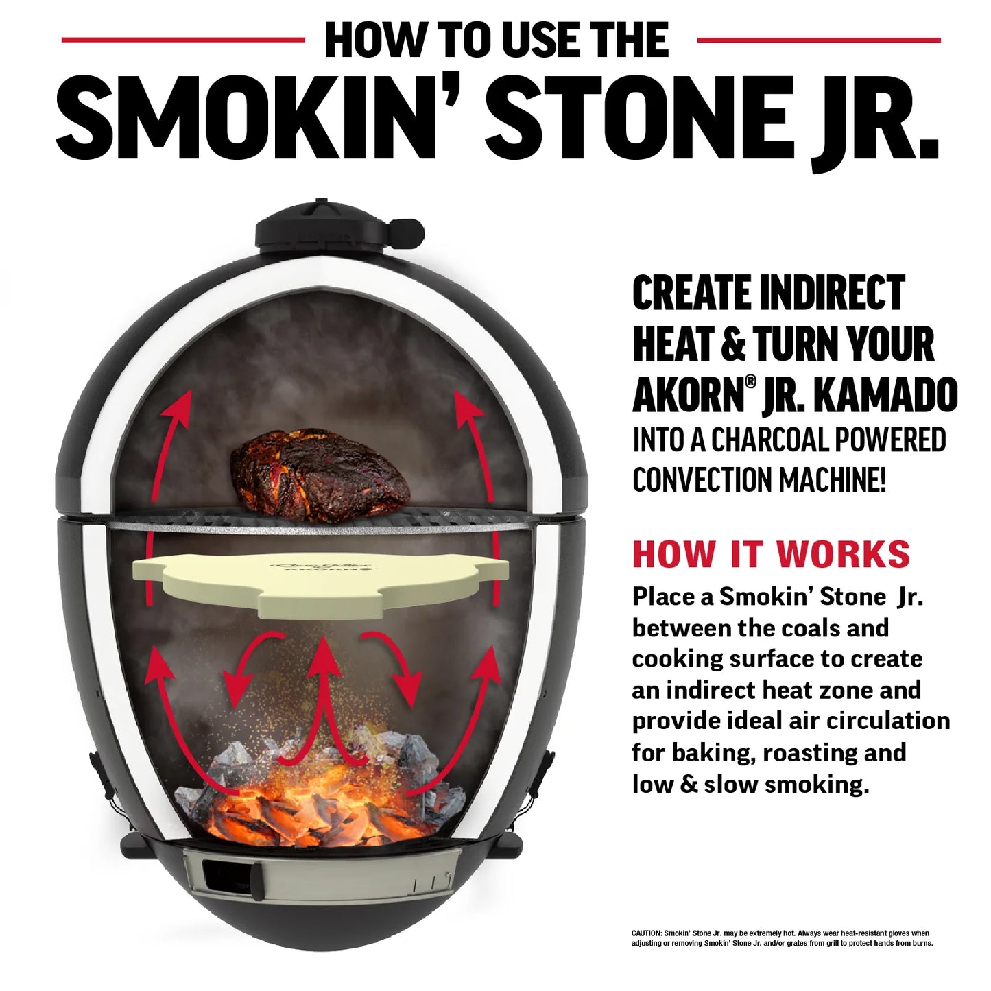 Char-Griller Akorn™ Jr. rökande sten