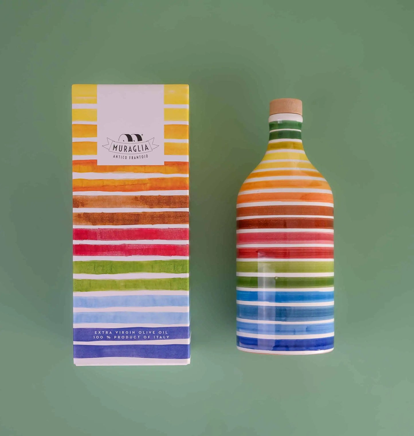 Muraglia RAINBOW keramikflaska TOM presentförpackning 500 ml