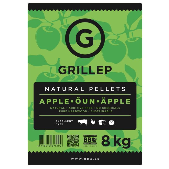 GRILLEP premium grillpellets APPLE 8 kg
