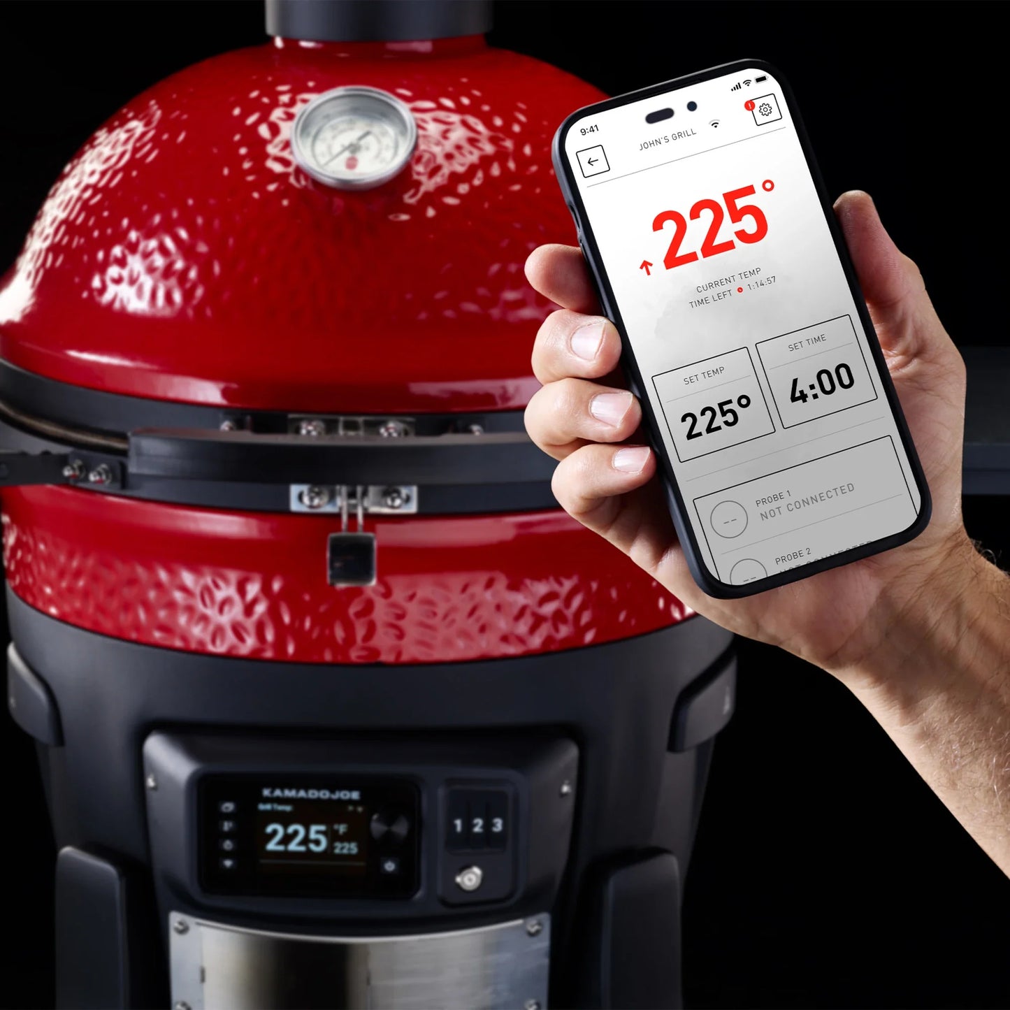 Konnected Joe™ Digital Träkolgrill