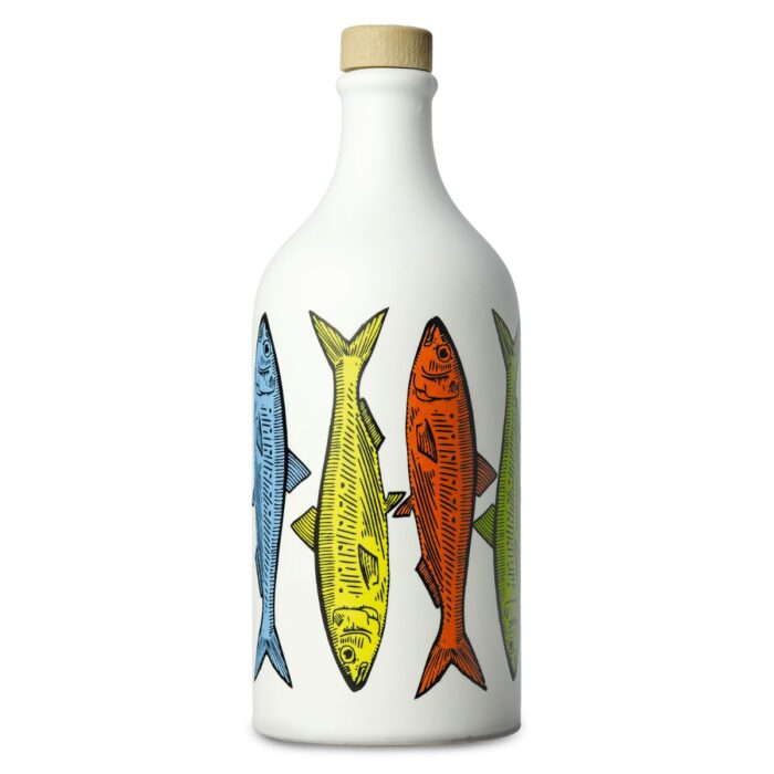 Muraglia Italiensk extra virgin olivolja i keramisk Sardines flaska MEDIUM FRUITY 500 ml (medelfruktig)