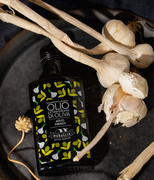 Italiensk extra virgin olivolja med vitlök "Muraglia GARLIC" 200 ml