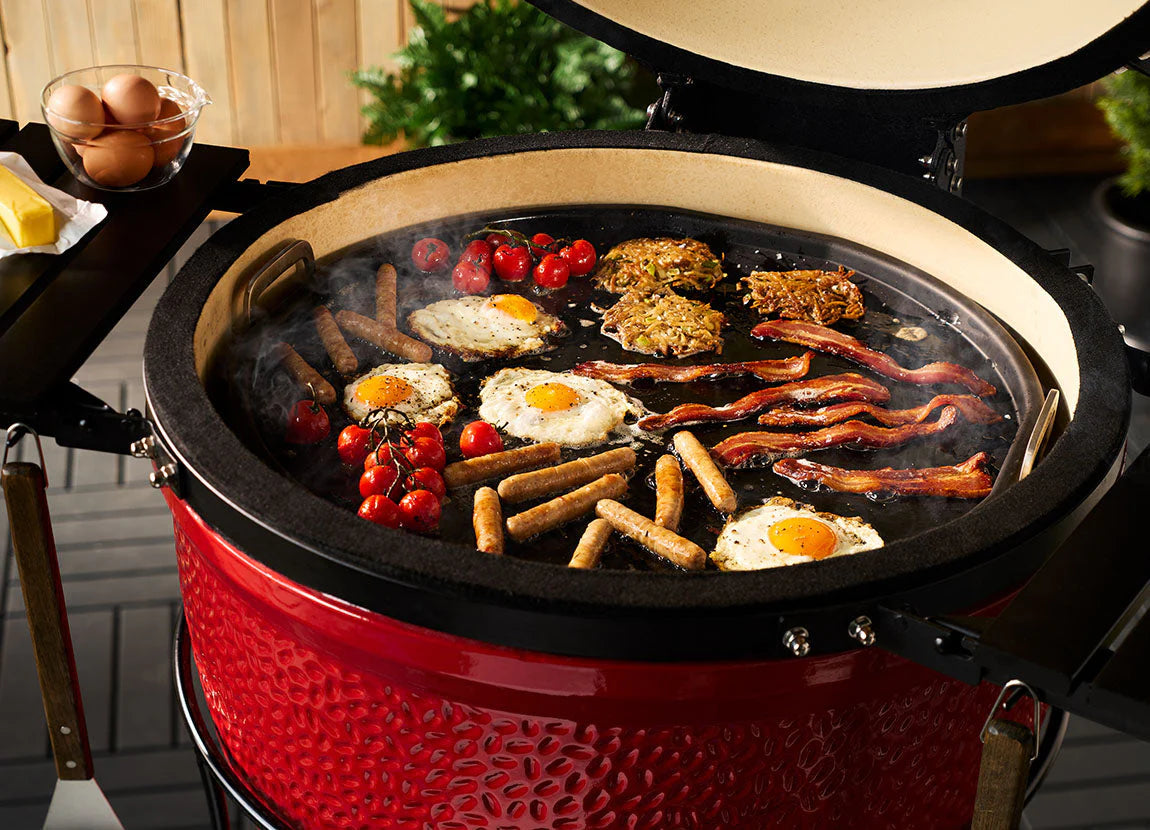 Kamado Halvmåneformad gjutjärnsplatta till Classic Joe