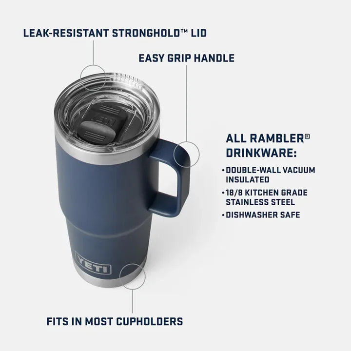 Yeti Rambler 20 Oz / 591 ml Travel Mug Orange