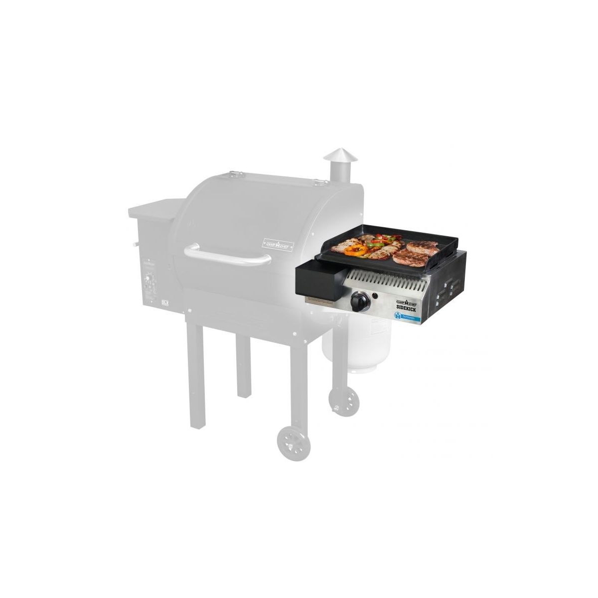 Camp Chef 14″ Sidekick Woodwind pelletsgrill sidomodul.