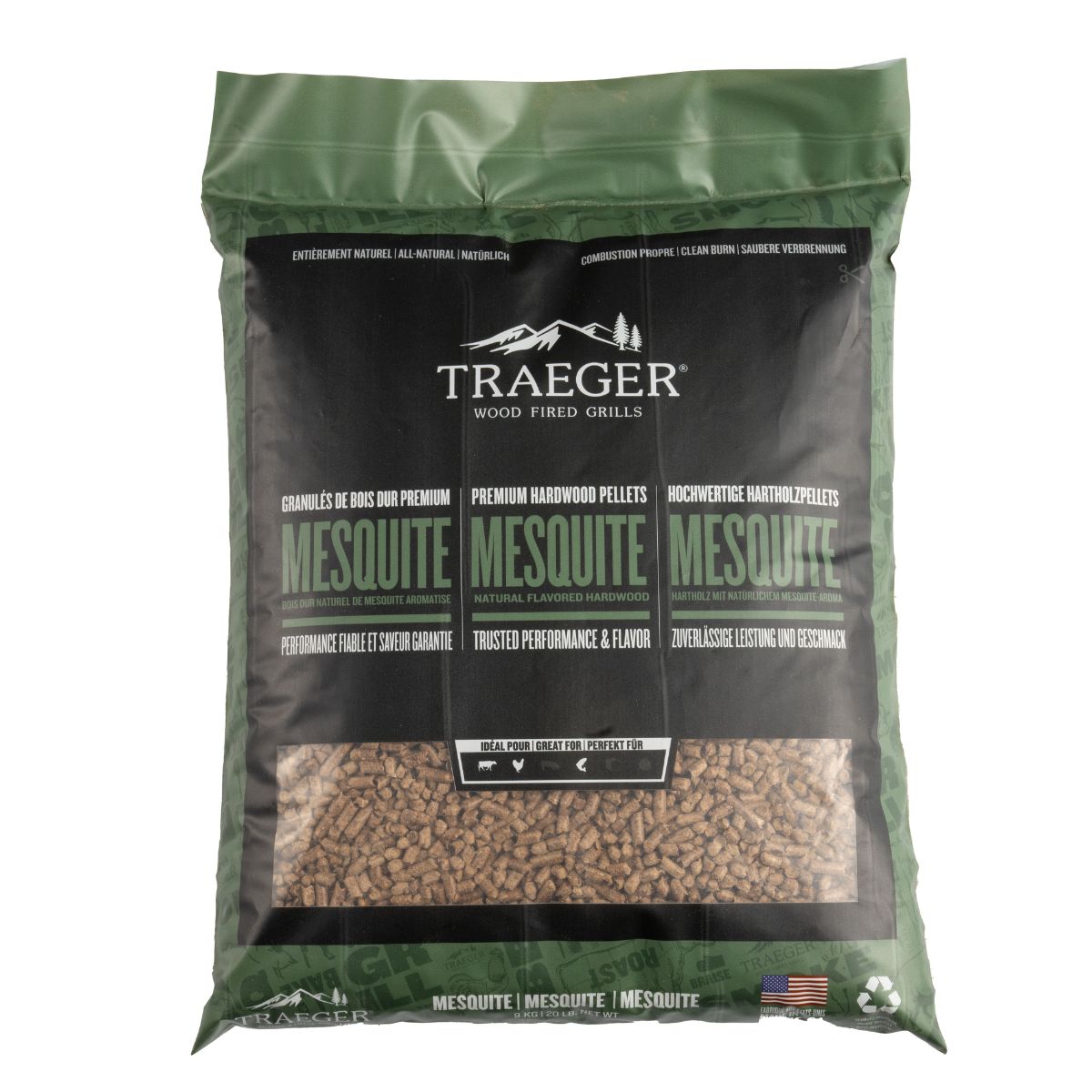 Traeger träpellets