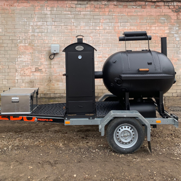 Trailer BBQ smoker