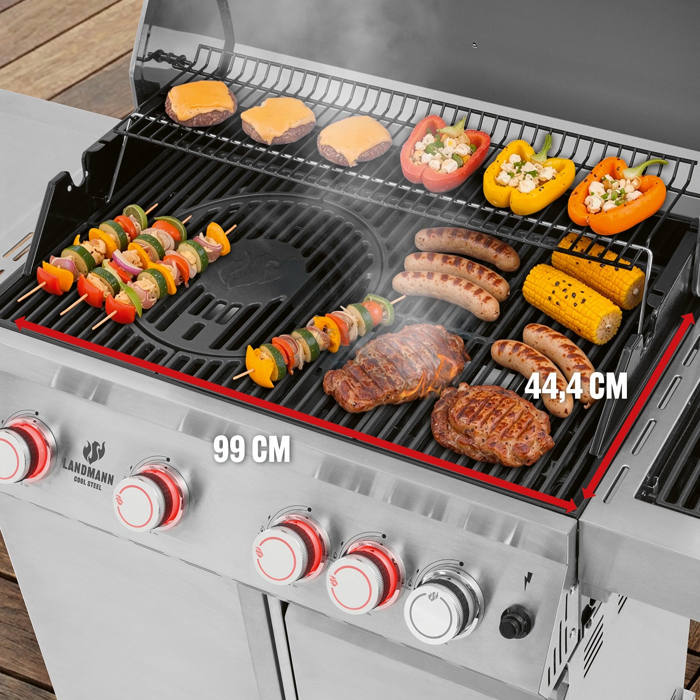 Landmann Gasolgrill Cool Steel MaxX 4.1