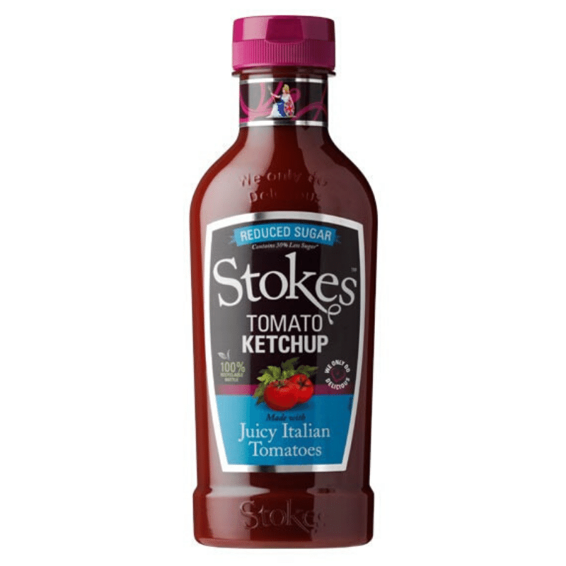 Stokes TOMATKETCHUP MED REDUCERAD SOCKERHALT 475 g