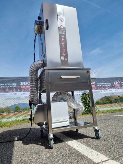Borniak kallröksadapter i zinkaluminium – för anslutning mellan rökgenerator och rökkammare