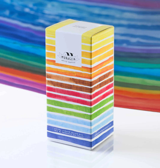 Muraglia RAINBOW keramikflaska TOM presentförpackning 500 ml