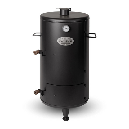 Ahja Smoker MI6 dubbelväggig ugn, klassisk vedeldad rökare, 60 liters kapacitet