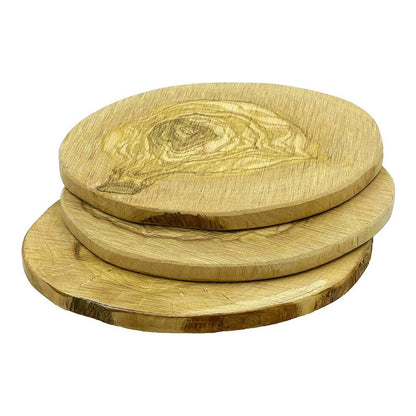 SMOKEY OLIVE WOOD Runda grillplankor av olivträ 110 mm, 3 st
