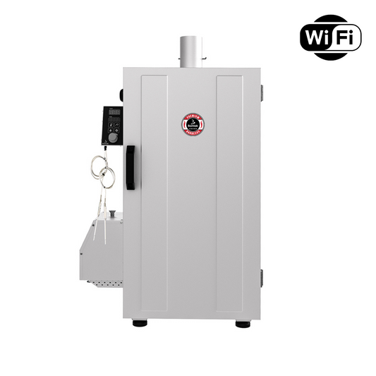 Borniak BBDSW-70 INOX WiFi Basic helautomatisk digitalt styrt rökskåp rostfritt stål