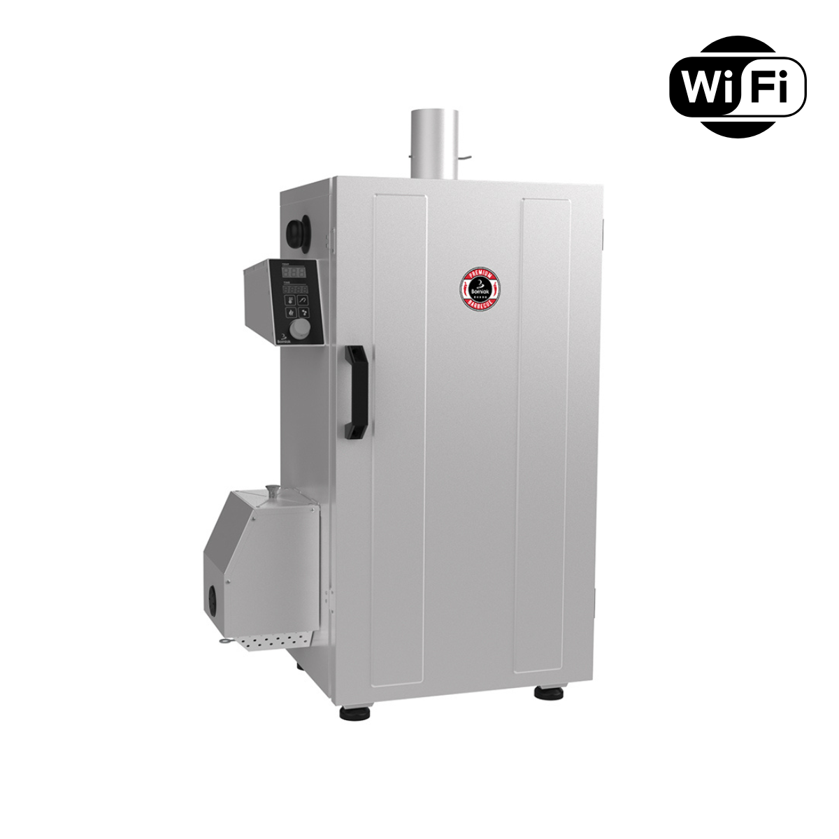 Borniak BBDSW-70 INOX WiFi Basic helautomatisk digitalt styrt rökskåp rostfritt stål