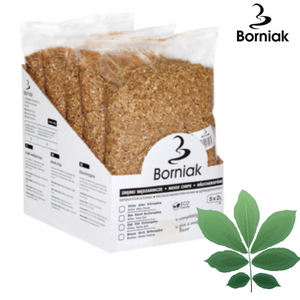 Borniak rökspån av hickory - liten förpackning (2 liter)