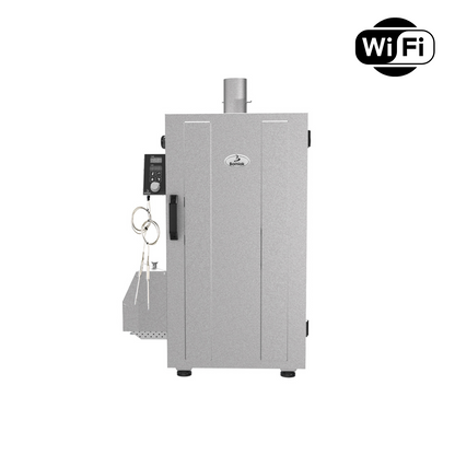 Borniak UWDW-70 Basic WiFi helautomatisk digitalstyrd rökskåp med zink-aluminiumhölje