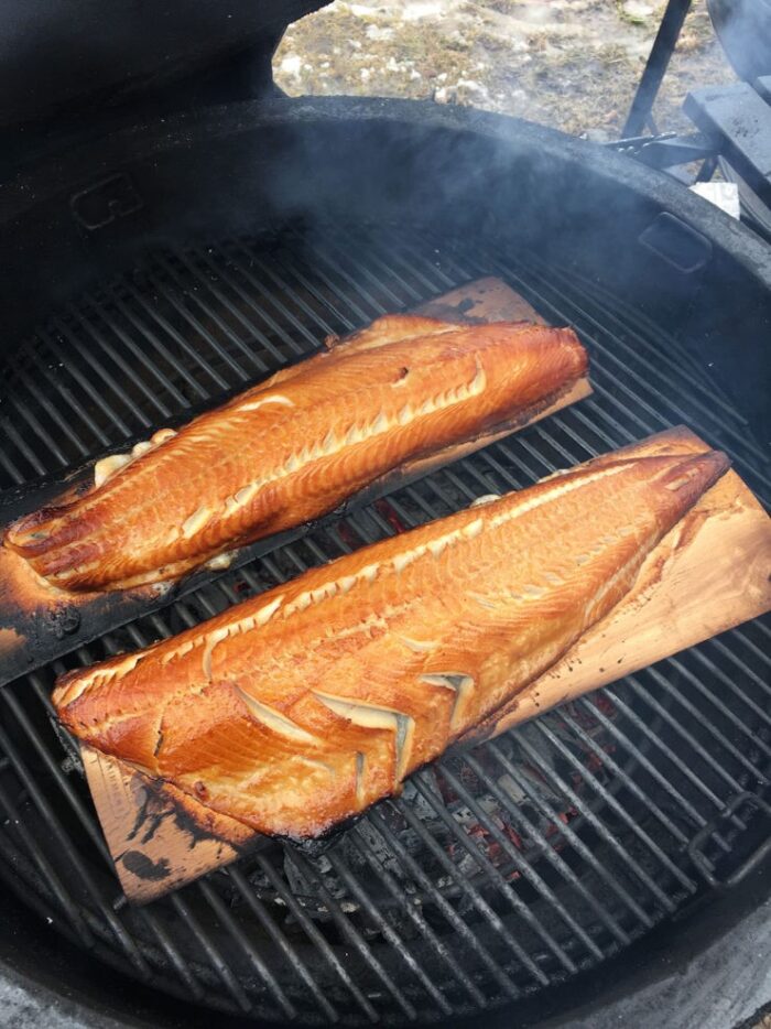 Grillep grillplankor av bokträ för grillning, 45 × 15 × 1 cm (2 st i kartongförpackning)