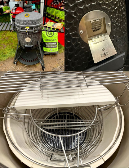 GRLLR Ember Pro keramisk kolgrill, mattsvart