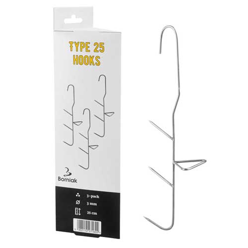 Borniak trestifts hängkrok för rökare 25cm/3st.