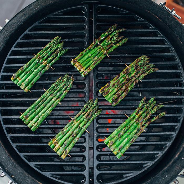 Kamado Halvmåneformat gjutjärnsgaller till Classic Joe