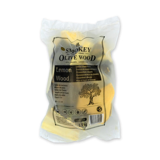SMOKEY OLIVE WOOD Rökklossar av citronträd 1,5 kg