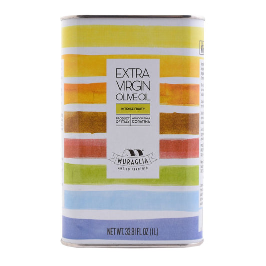 Italiensk extra virgin olivolja "Muraglia Intense Fruity" burk 1 L (intensivt fruktig)