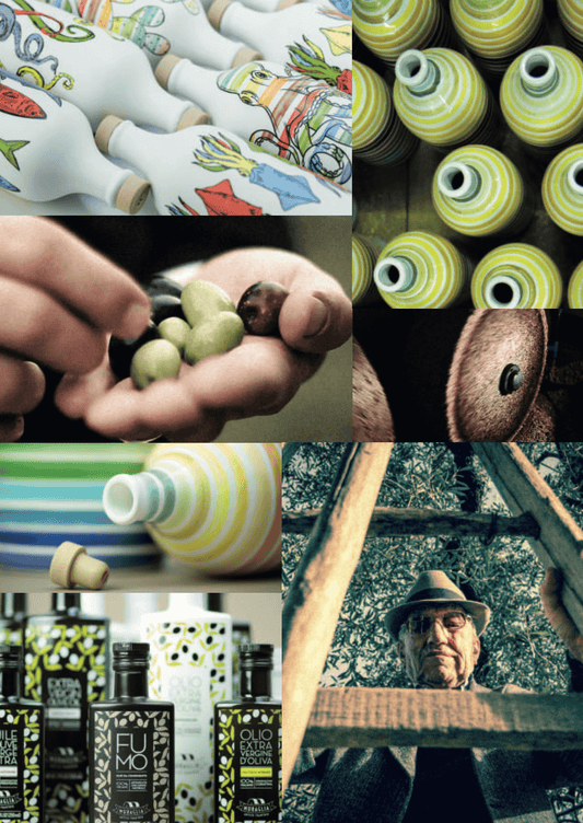 Italiensk extra virgin olivolja i presentförpackning i keramisk "Gaballo King" i flaska "Muraglia INTENSE FRUITY" 500 ml (intensivt fruktig)