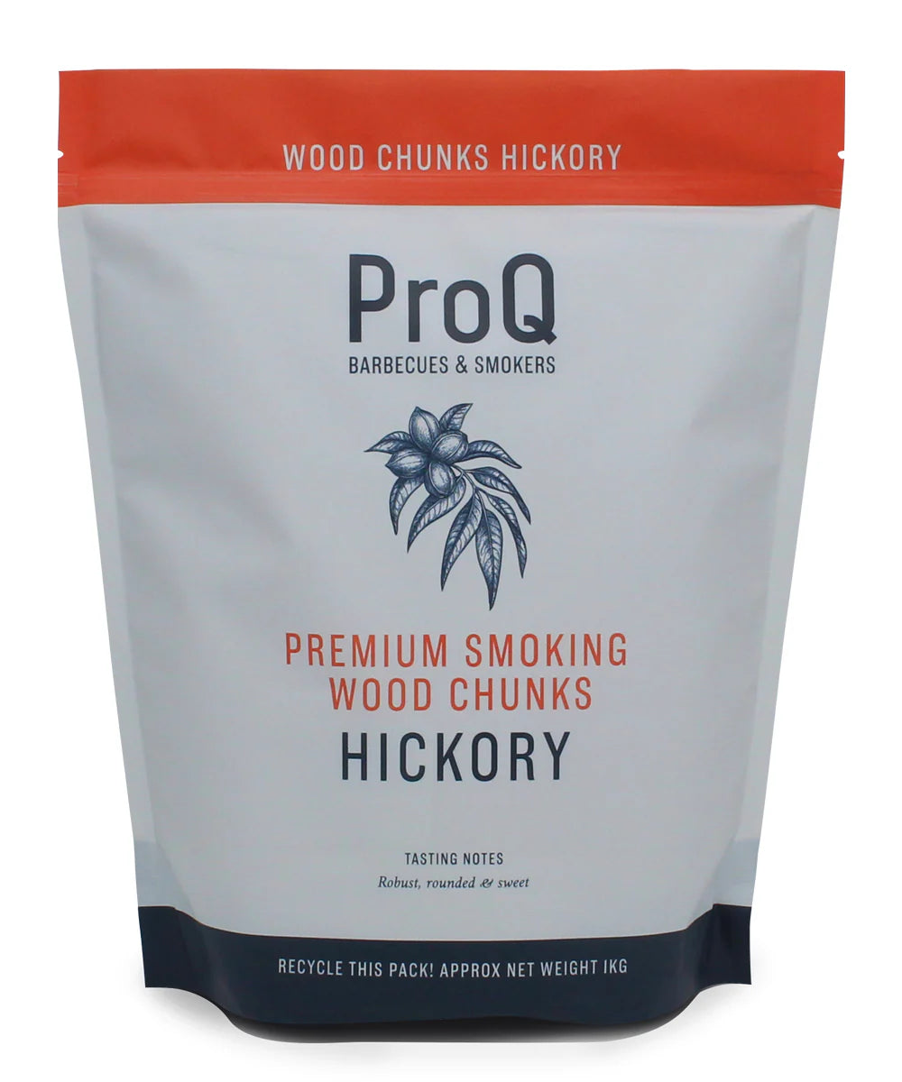ProQ rökklossar – hickory – 1 kg påse
