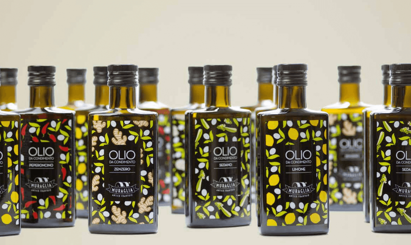 Italiensk extra virgin olivolja med vitlök "Muraglia GARLIC" 200 ml