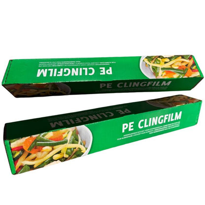 Plastfolie med Skärklinga kartong 44 cm × 300 m (polyeten)