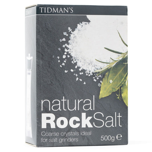 Tidman's natural rock salt 500g förpackning