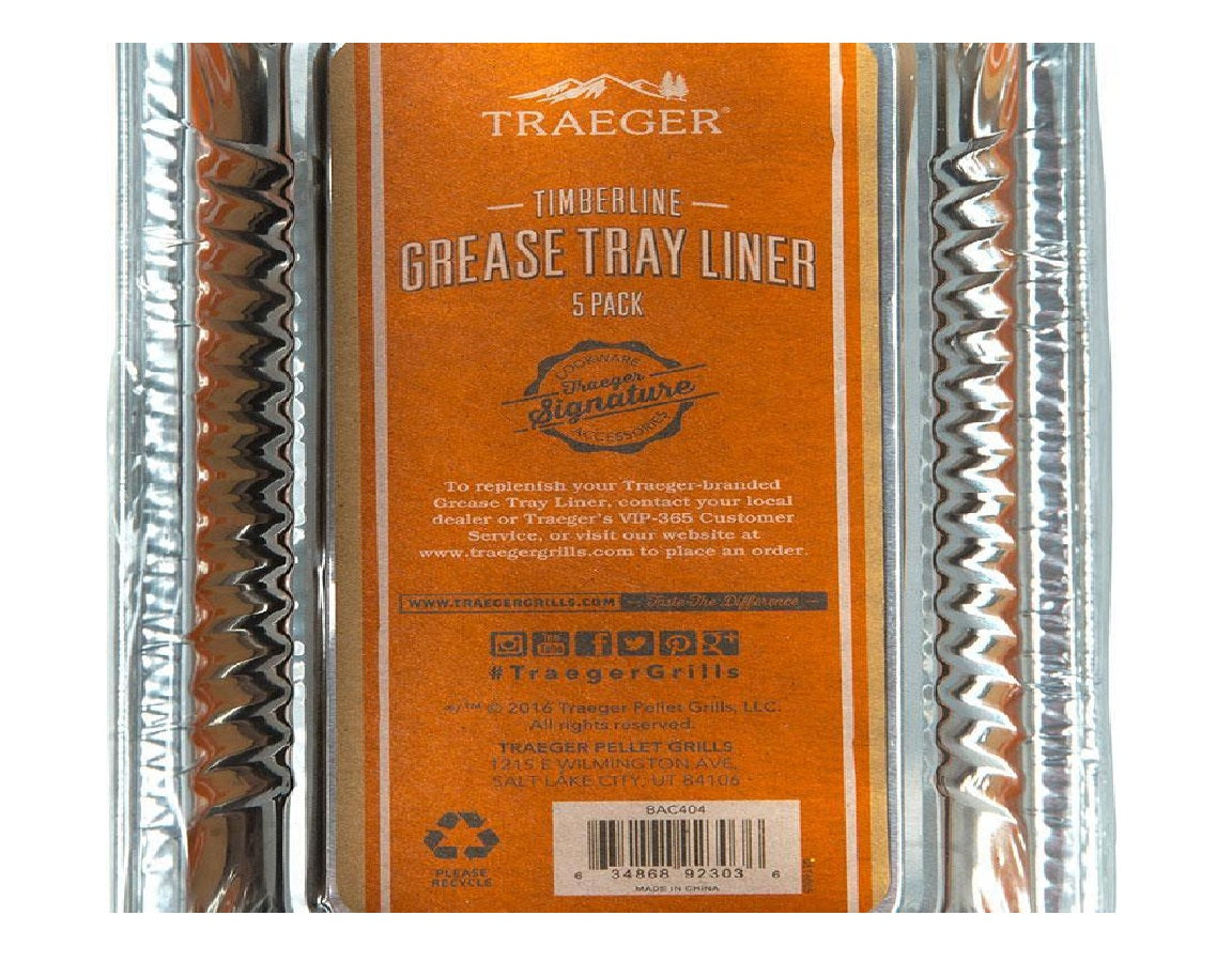 Traeger Timberline Fettuppsamlingsformar i aluminium – 5-pack