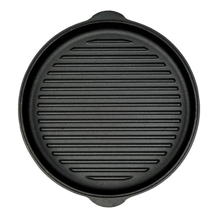VALHAL gjutjärnsstekpanna med grilllock ø 30 cm