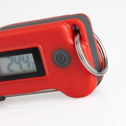 ETI miniatyr snabbtermometer med nyckelring, röd