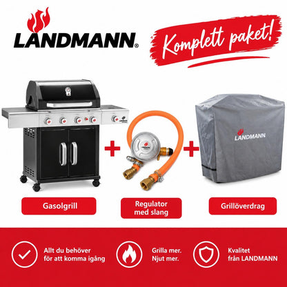 Landmann Gasolgrill Triton 4.1 maxX Svart