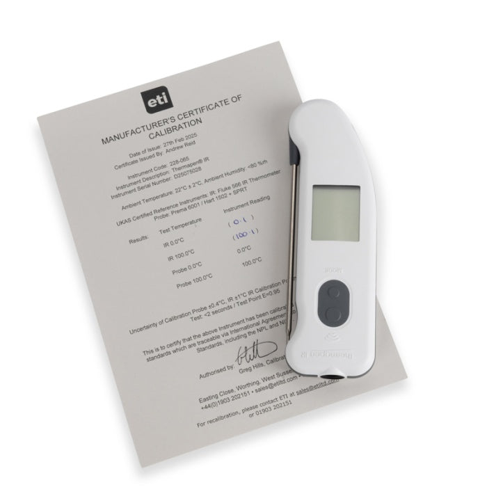 ETI THERMAPEN IR infraröd kött termometer vit
